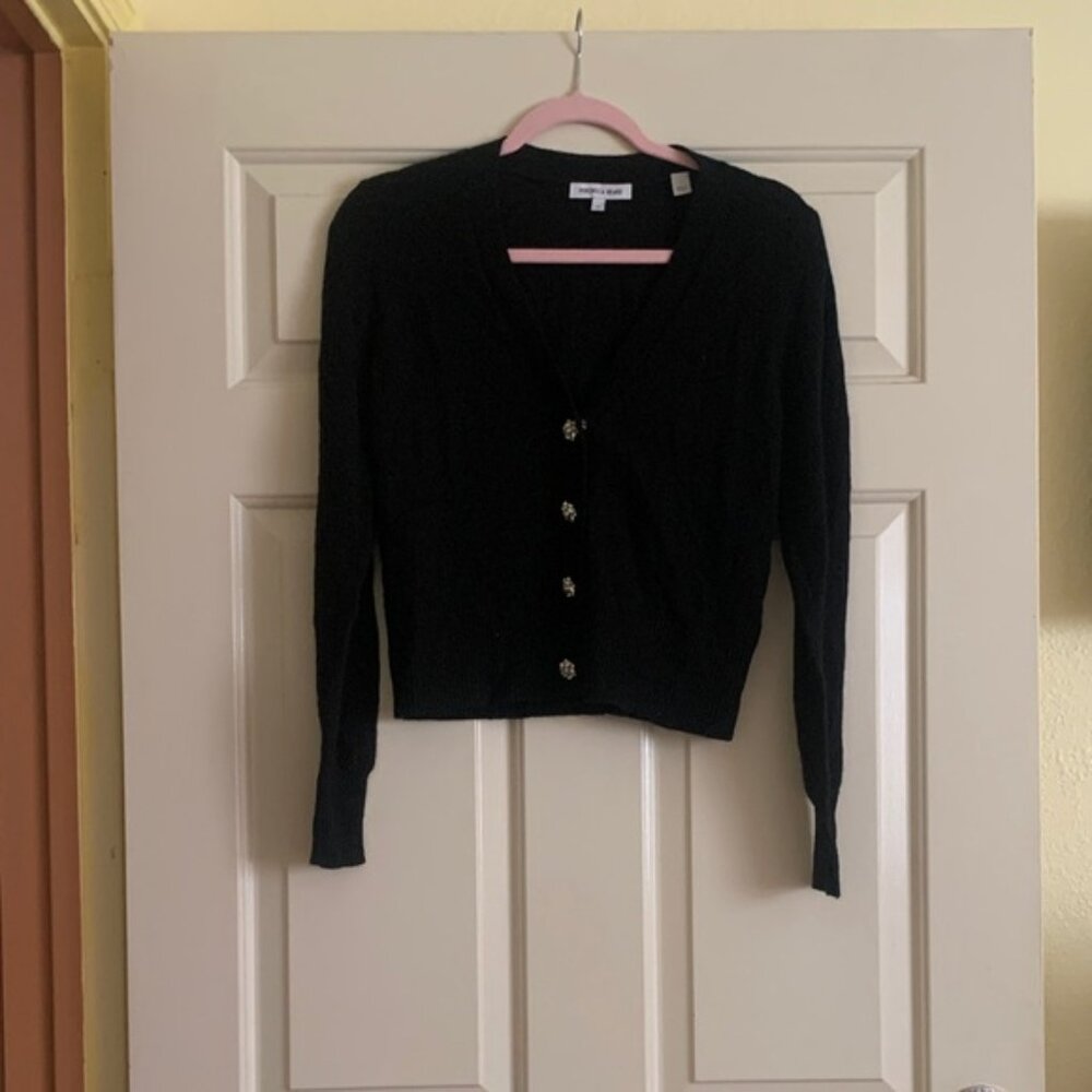 NWOT Veronica Beard Black Button-Up Cardigan